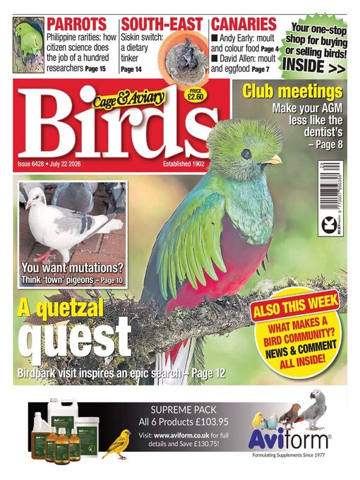 Cover image for Cage & Aviary Birds